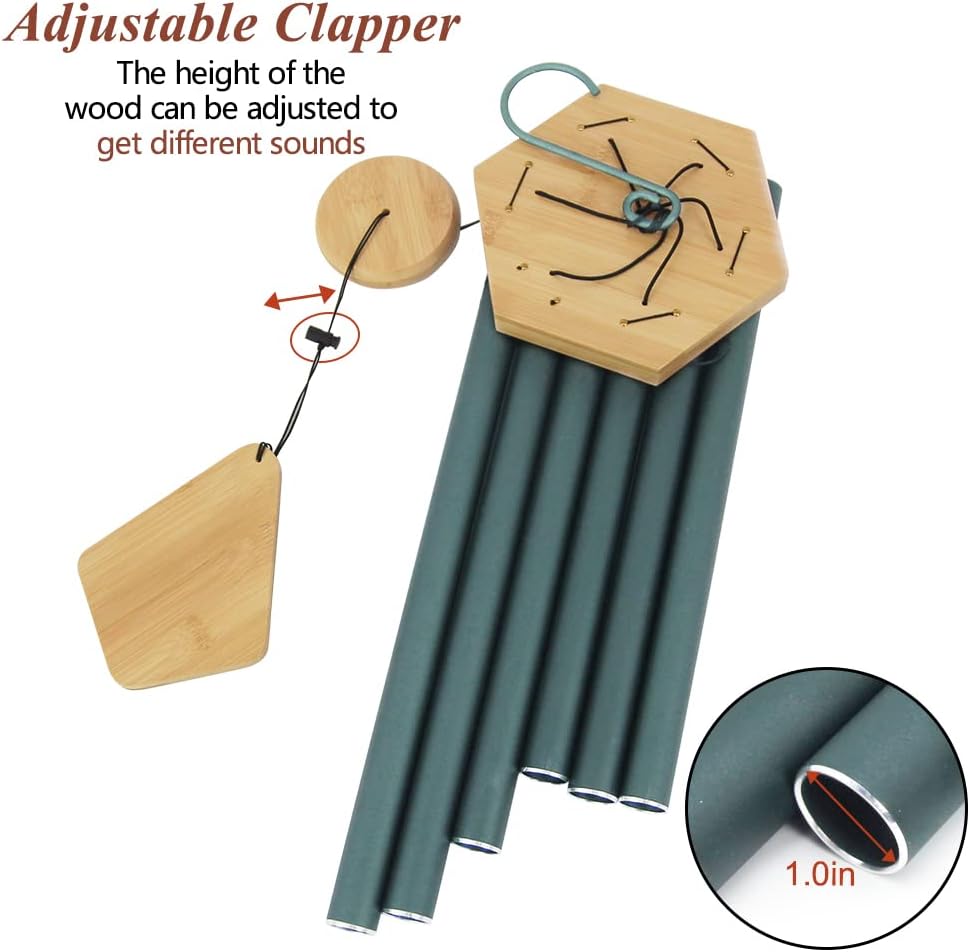 Wind Chimes Outdoor Deep Tone, 36 Inches Large WindChimes Outdoor Sympathy Windchime for