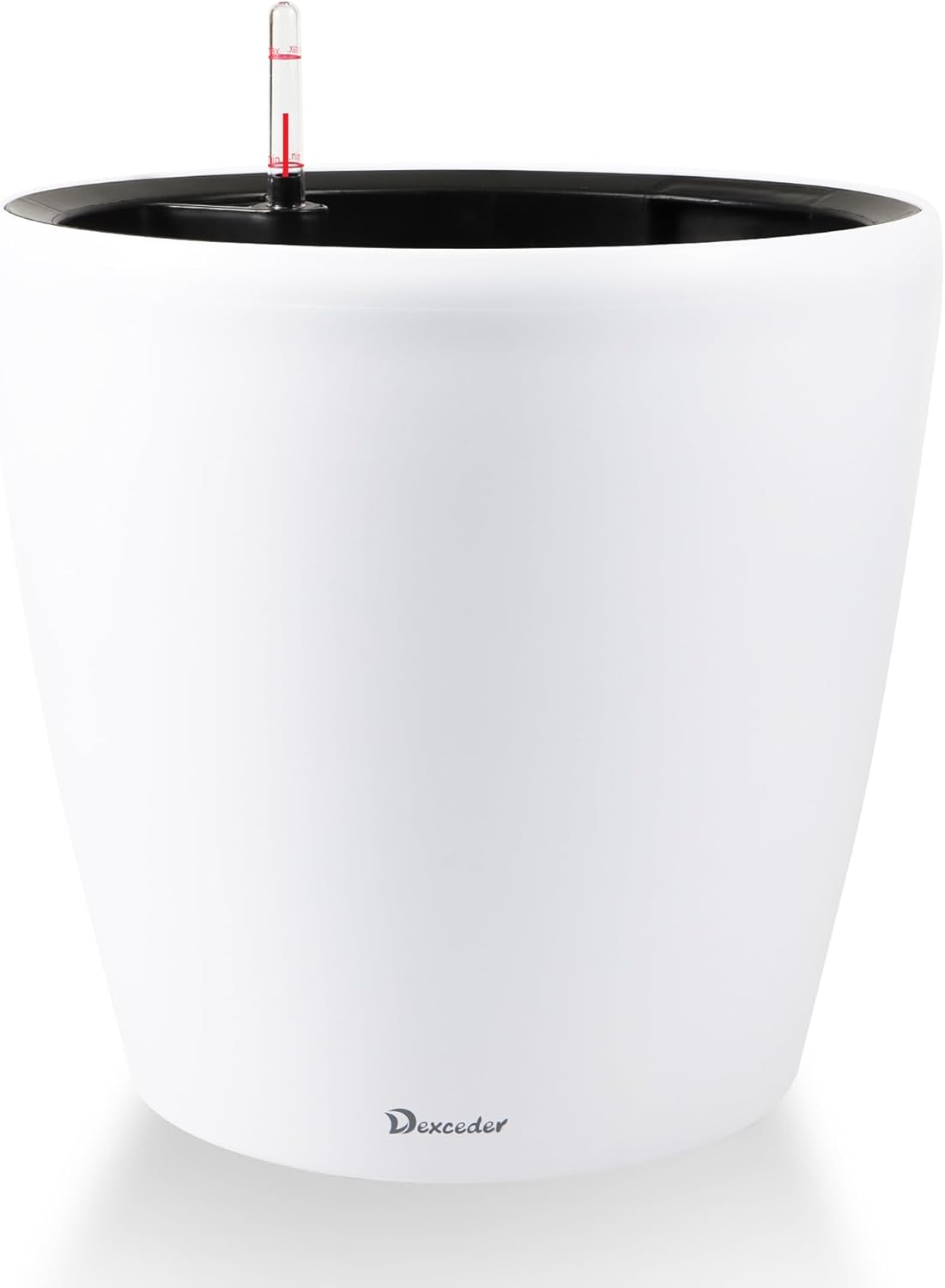 Dexceder 15x14 Self Watering Planter with Wheels Indoor Outdoor, Inner Pot Design, Thickened Large
