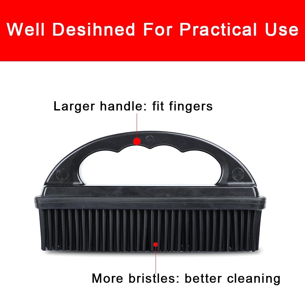 Rubber Pet Hair Removal Brush Lint & Cat Dog Hair Remover Brush Pet Silicone Lint and Debris