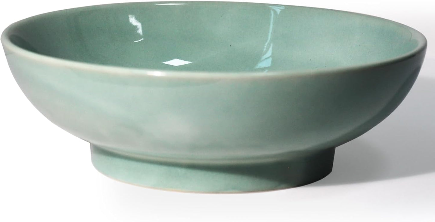 10" Decorative Bowl,Ceramic Fruit Bowl for Kitchen Counter,Coffee Table, Dining Room,Table