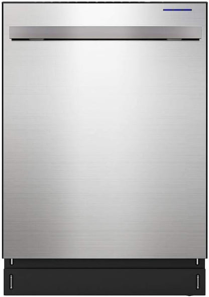 SHARP SDW6757ES Slide-In Dishwasher, Stainless Steel Finish, 24" Wide, Soil Sensors, Premium White