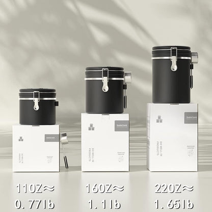 ShanSon Coffee Canister Airtight Coffee Container Stainless Steel Coffee Bean Storage Container