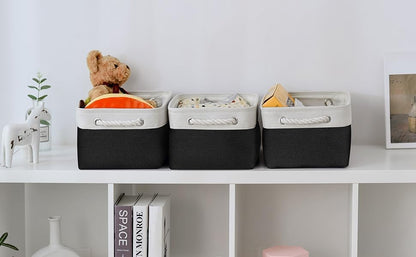 TheWarmHome Storage Bins for Shelves - 1 Pack 13.8x9.7x6.7 inch Storage Basket for Organizing for