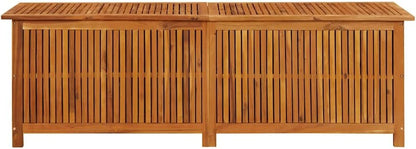 vidaXL Outdoor Storage Box, [Load Capacity Gallon] Deck Box with Gas-Lift Lid, Storage Chest with