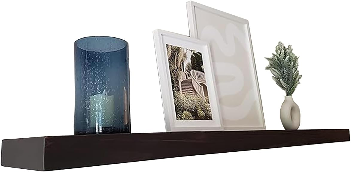joelsantiques - 54 Inch Wooden Floating Shelves for Wall - 54x6x2 in - Made of Natural Wood - Long