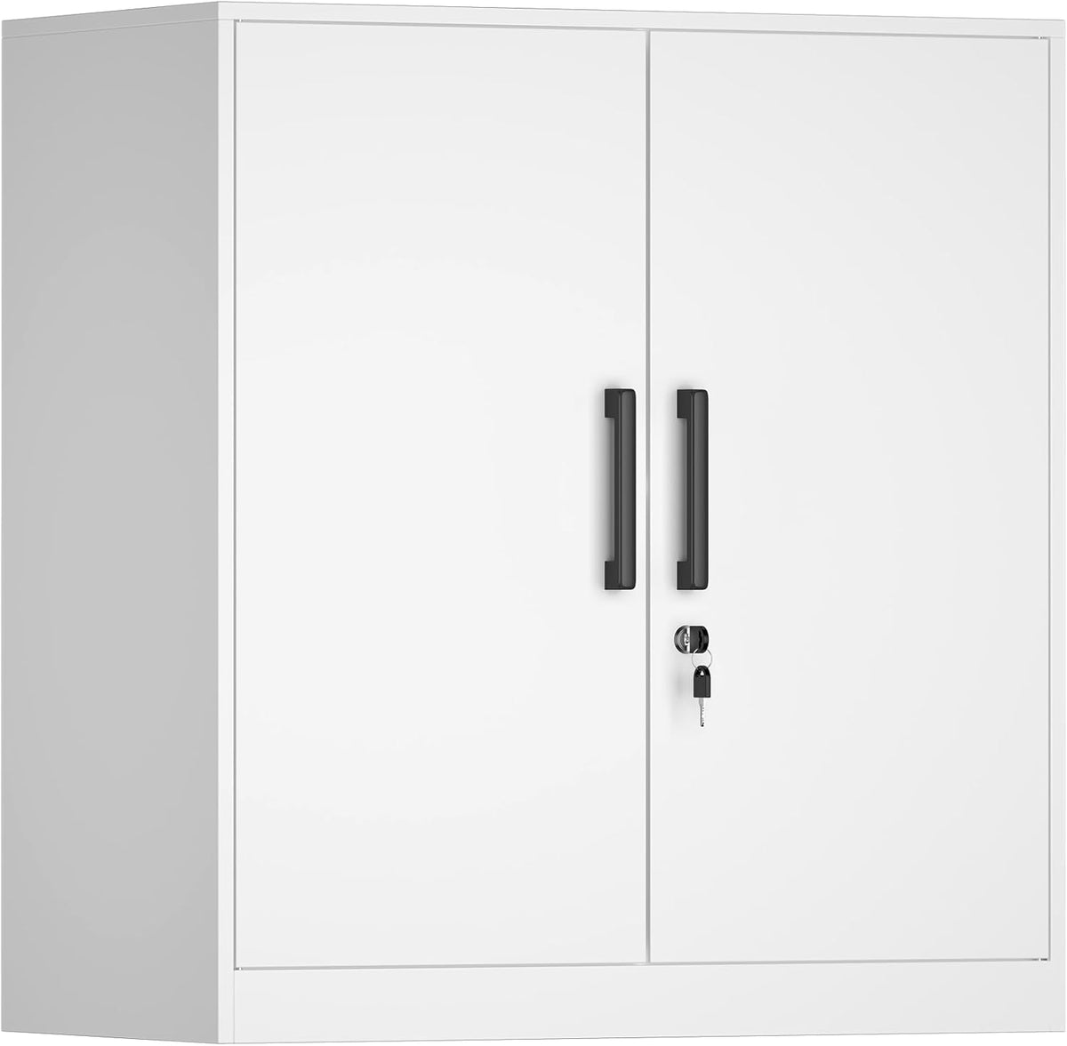 Wall Cabinet,Lockable Storage Cabinets with Adjustable Shelf,Locking Wall Storage Cabinet with