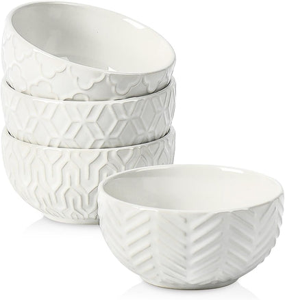 Sureasy Mini Ceramic Dipping Bowls – 4 oz, 3.5 Inch Small Bowls for Sauces & Side Dishes, Microwave