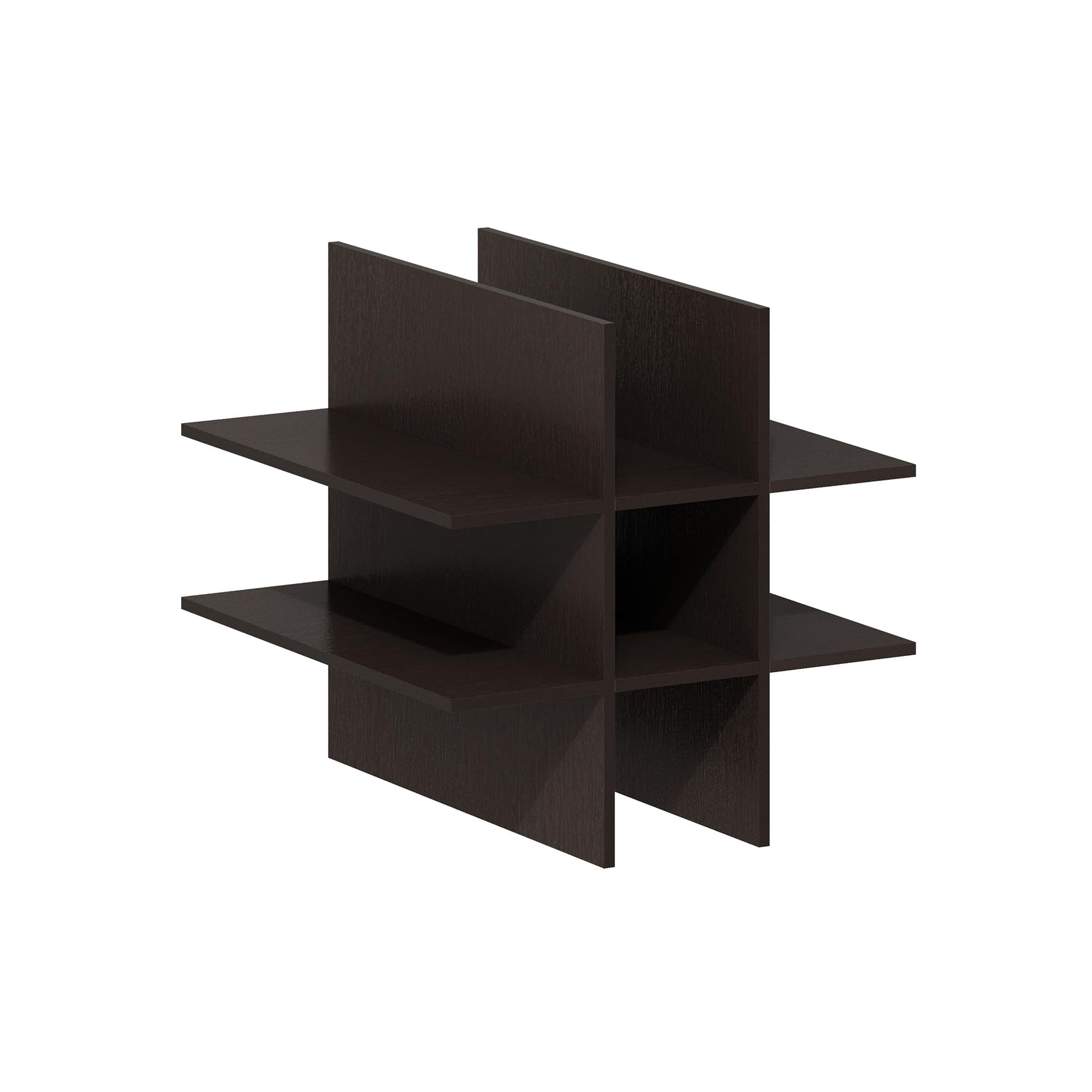 Furinno Cubicle 9-Compartment Cube Insert, Cube Organizer, Black Oak