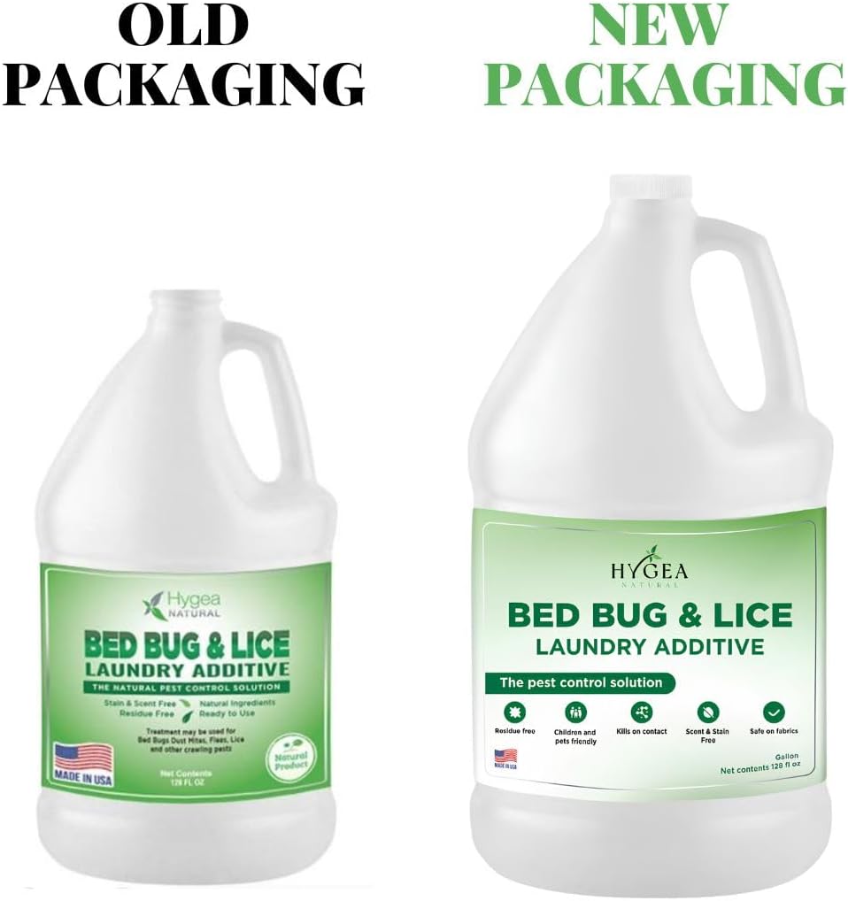 Lice and Bed Bug Laundry Additive - Environmentally Responsible, Odorless, and Stain-Free Liquid