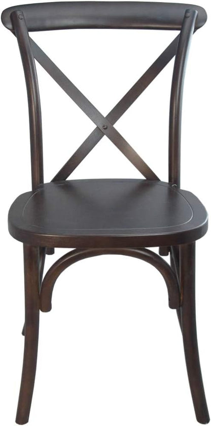 EMMA + OLIVER Walnut X-Back Chair