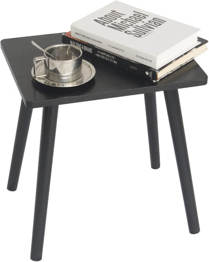 AWASEN Side Table, Small Black End Table for Living Room Bedroom Office Small Spaces, Modern Accent