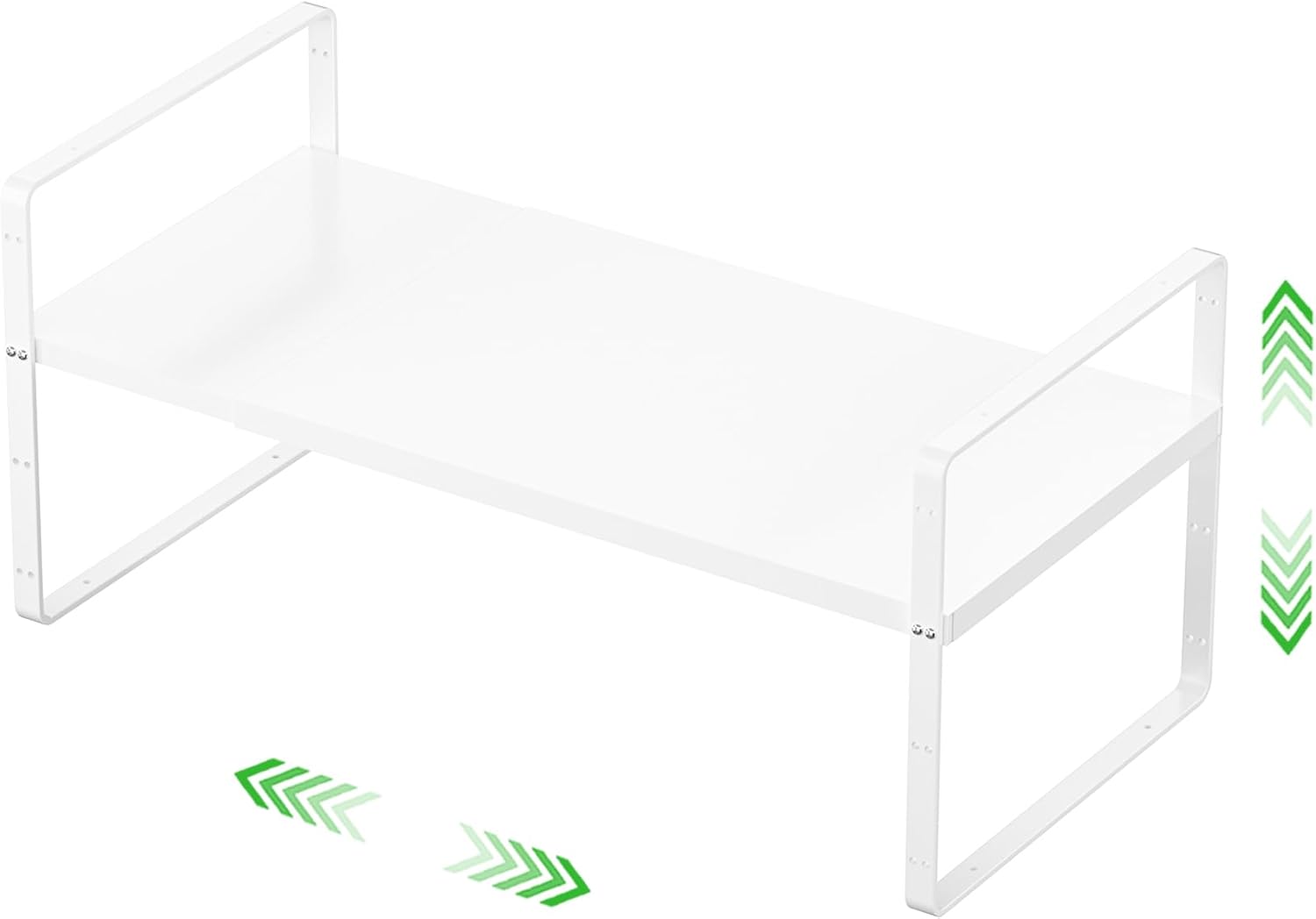 Expandable Cabinet Storage Shelf Stackable Organizer Rack for Kitchen Bathroom Pantry Spice