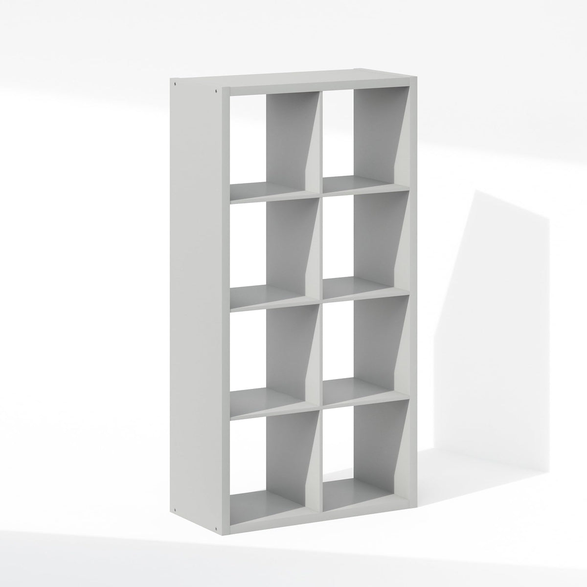 Furinno Cubic Extra Thick 8-Cube Closet Organizers and Storage, Light Grey