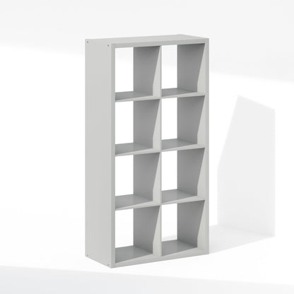 Furinno Cubic Extra Thick 8-Cube Closet Organizers and Storage, Light Grey