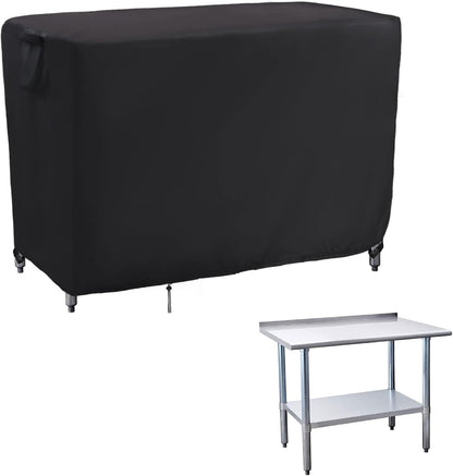 Kingling Outdoor Prep Table Cover, Waterproof Stainless Steel Table Covers Metal Table Cover