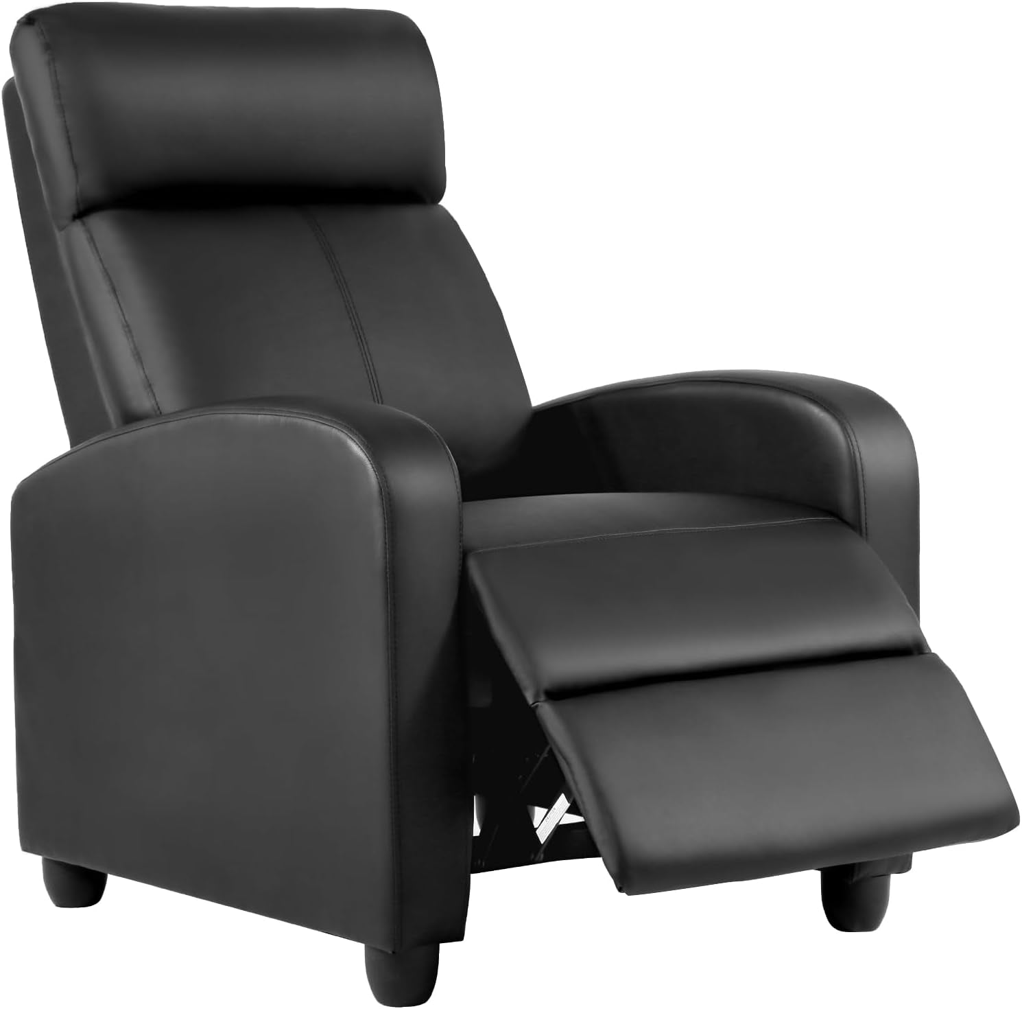BestMassage | Recliner Chair | No Massage Function | Leather Black | with Lumbar Support
