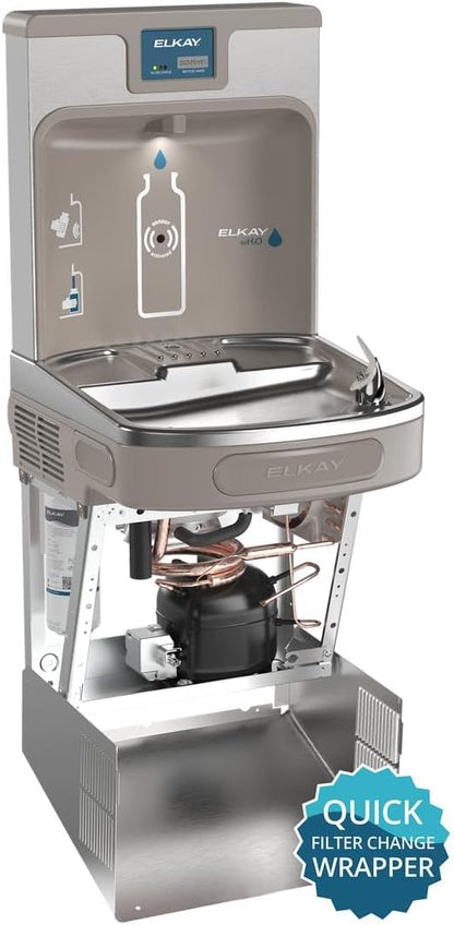 Elkay LZS8WSSP Enhanced Bottle Filler & Single ADA Cooler Refrigerated Stainless High Capacity Lead