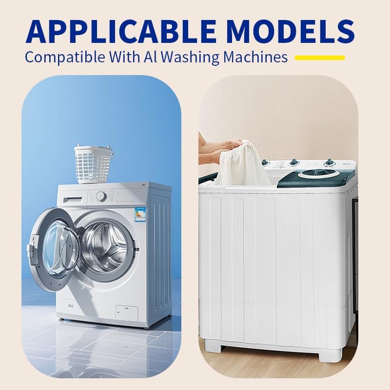 Washing Machine Cleaner Tablets - 24 Pack (12 Month Supply) | HE Compatible for Top & Front Load