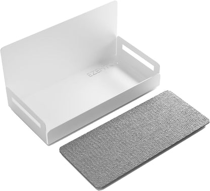 2-Pack Magnet Spice Rack For Refrigerator, White Magnetic Shelves for Classroom, 6" Deep Magnetic