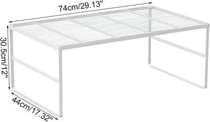 Kitchen Cabinet Storage Shelf Stackable Wire Spice Rack Organizer Heavy Duty Space Saver for