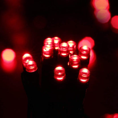 Joomer Red Solar Christmas Lights, 2 Pack Total 144FT 400 LED 8 Modes Waterproof Solar Christmas