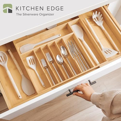 Premium Silverware, Flatware and Utensil Organizer for Kitchen Drawers, Food-Safe Contract Grade