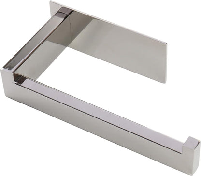 Toilet Paper Holder, Self Adhesive Tissue Holder Stainless Steel Rustproof Paper Roll Holder, No