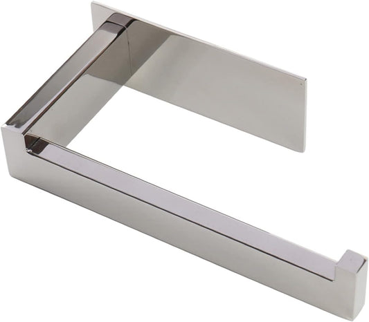 Toilet Paper Holder, Self Adhesive Tissue Holder Stainless Steel Rustproof Paper Roll Holder, No
