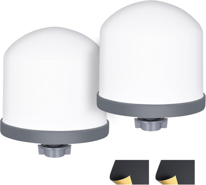 2Pack Replacement Ceramic Dome Water Filter 0.2 to 0.5 micron for Countertop Portable Water