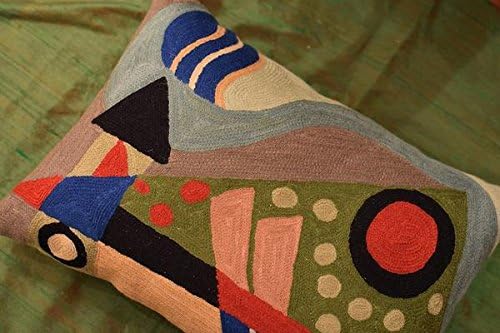 Lumbar Kandinsky Abstract Pillow Cover - Original Composition | Modern Chair Cushion | Modern