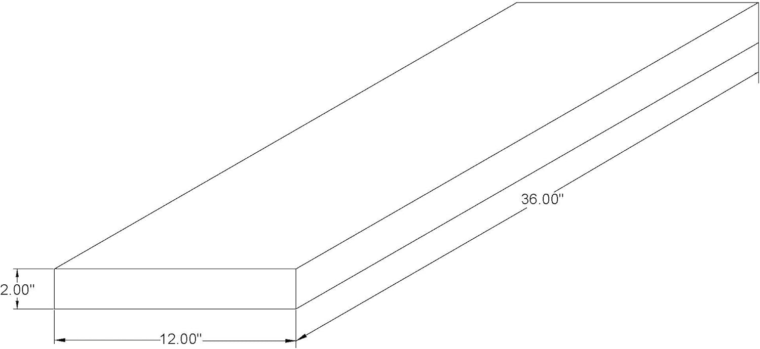 joelsantiques 36 Inch Wooden Floating Shelves for Wall - 36x12x2 in - Made of Natural Wood - Long