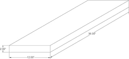 joelsantiques 36 Inch Wooden Floating Shelves for Wall - 36x12x2 in - Made of Natural Wood - Long
