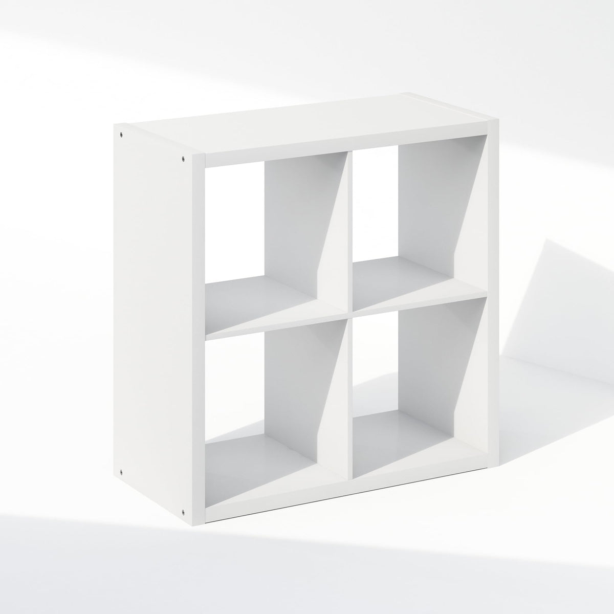 Furinno Cubic Extra Thick 4-Cube Closet Organizers and Storage, White