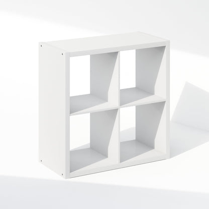 Furinno Cubic Extra Thick 4-Cube Closet Organizers and Storage, White