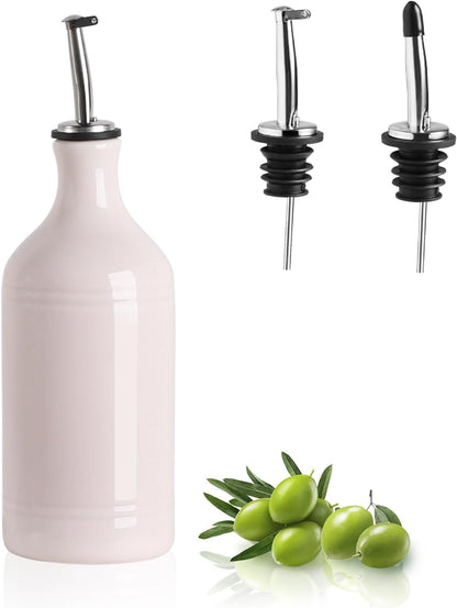 Sweejar Ceramic Olive Oil Dispenser Bottle, Opaque Oil Cruet Protects to Reduce Oxidation, Suitable