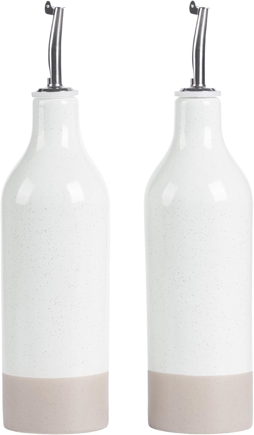famiware Milkyway 16oz Ceramic Olive Oil Dispenser Bottle, Olive Oil and Vinegar Dispenser Bottle
