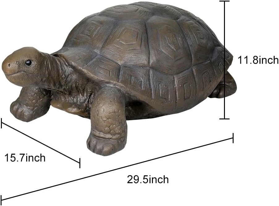 SKYFIRE Turtle Statues for Garden - 29.5' x 15.7' x 11.8' Fiber Reinforced Concrete Figurines