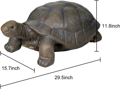 SKYFIRE Turtle Statues for Garden - 29.5' x 15.7' x 11.8' Fiber Reinforced Concrete Figurines