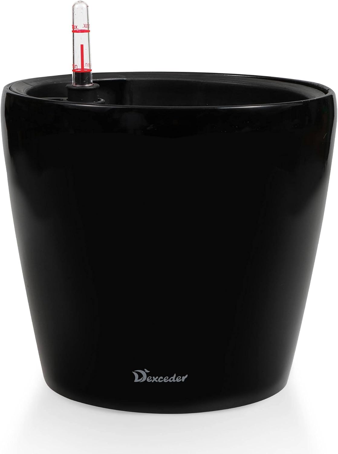 Dexceder 9x8 Inches High Gloss Self Watering Planter Indoor Outdoor, Inner Pot Design, Thickened