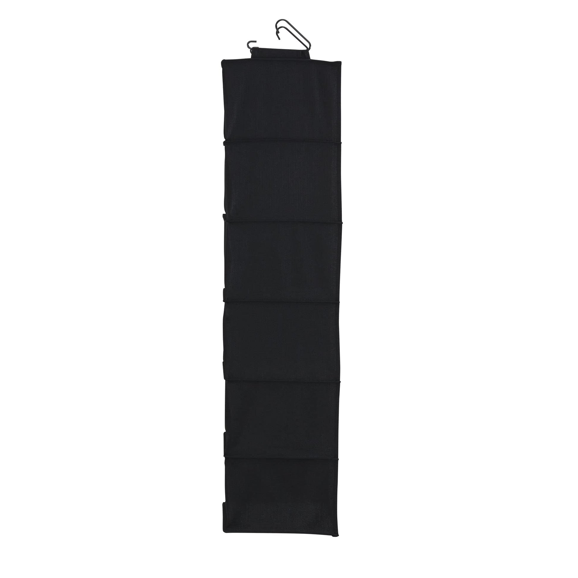Household Essentials Black 6 Shelf Hanging Closet Organizer Shelf