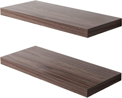 Floating Shelf, Set of 2 Wall Shelf, 30 in W x 12.75 in D x 2 in H Wooden Floating Wall Shelf with