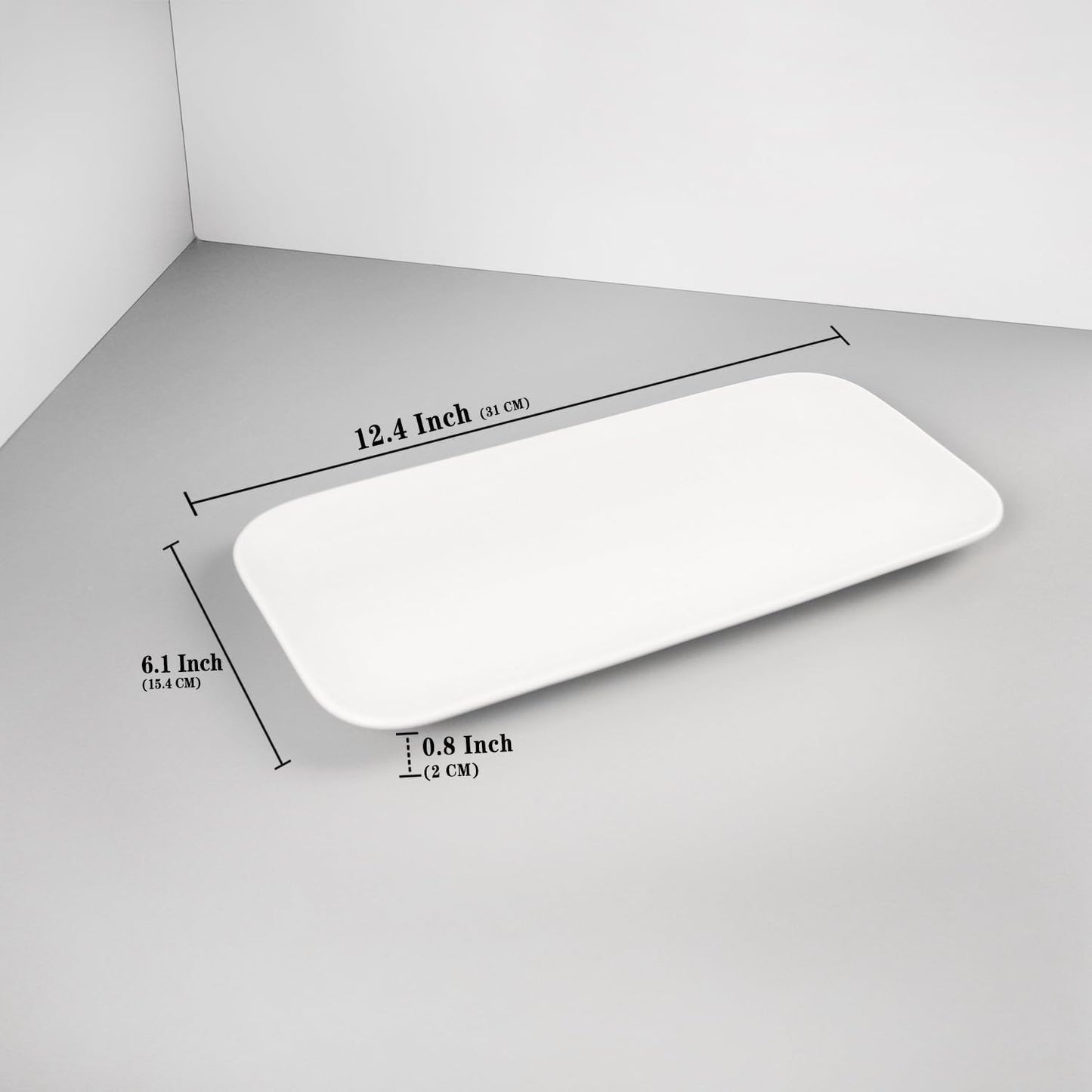 Serving Platters Set of 4, Rectangular Serving Plates, Serving Trays for Entertaining Party