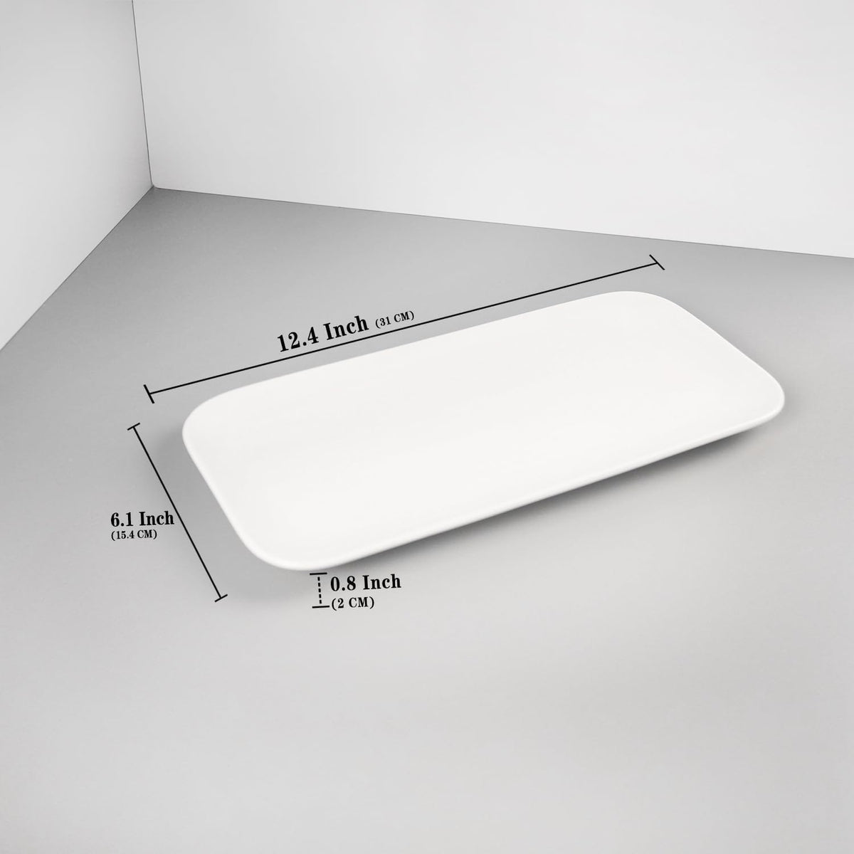 Serving Platters Set of 4, Rectangular Serving Plates, Serving Trays for Entertaining Party