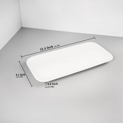 Serving Platters Set of 4, Rectangular Serving Plates, Serving Trays for Entertaining Party