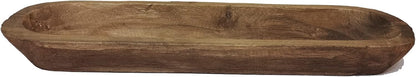 Wooden Dough Bowl Decor, Vintage Wooden Bowl Hand Carved Home Decor for Dining Table Center, Living