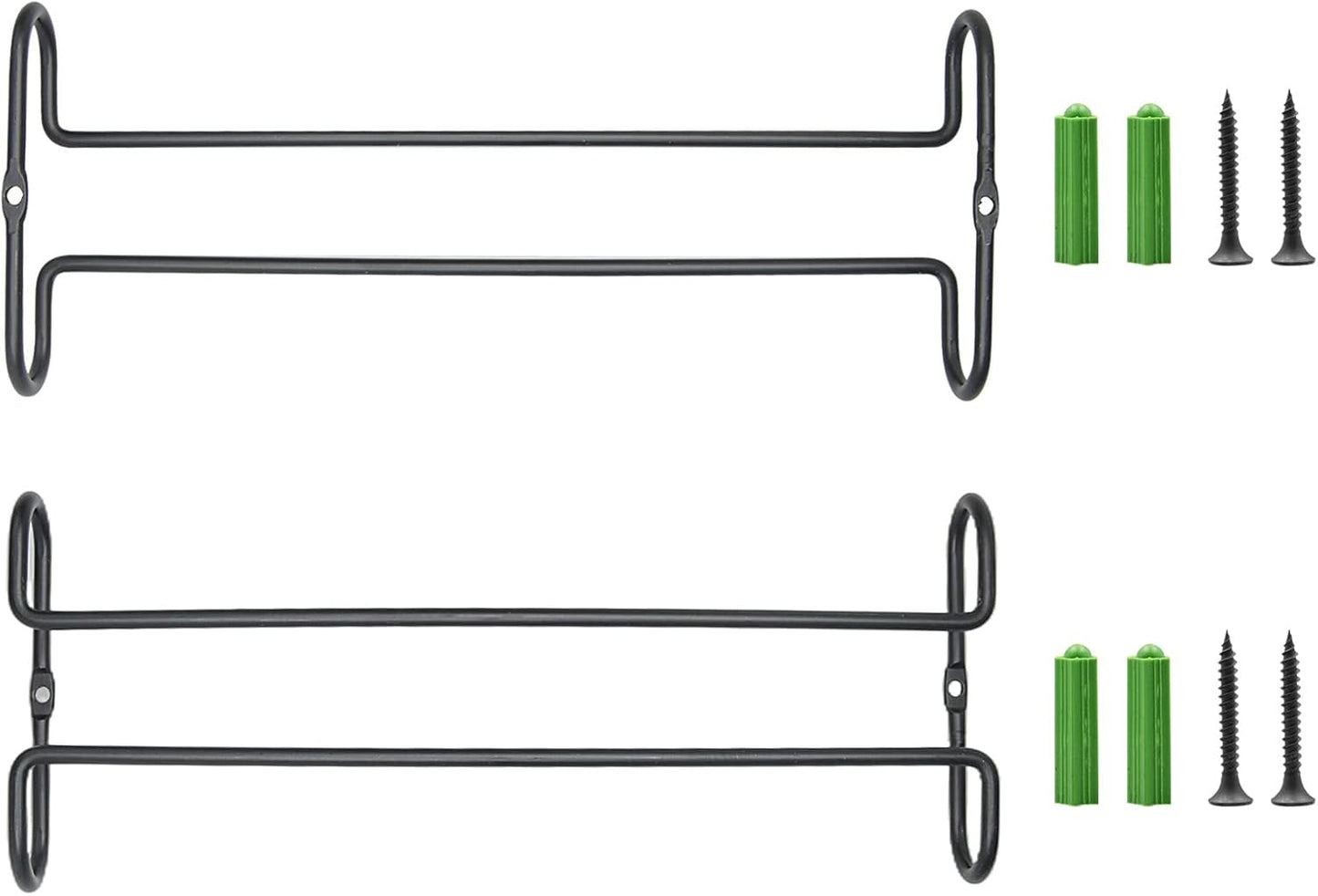 10 Inch Wine Glass Rack Under Cabinet Shelf Stemware Storage Hanging Hanger Organizer Glasses
