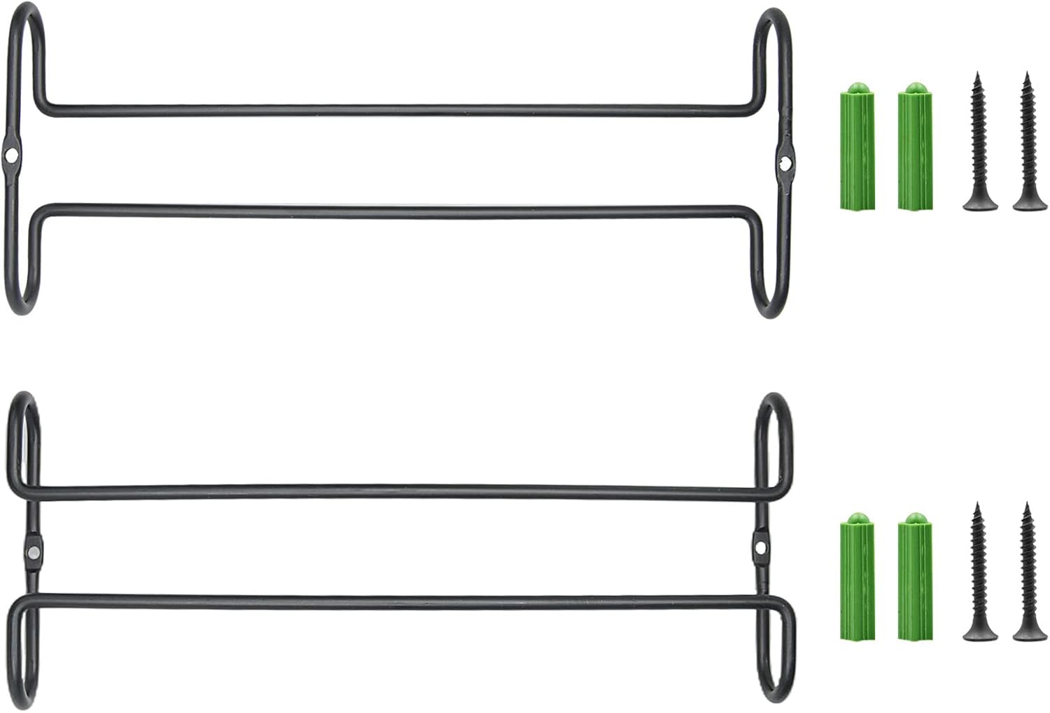 10 Inch Wine Glass Rack Under Cabinet Shelf Stemware Storage Hanging Hanger Organizer Glasses