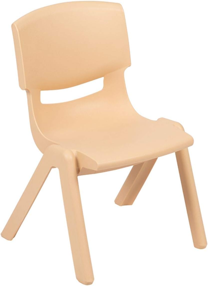 Flash Furniture Emmy Adjustable Classroom Activity Table with 6 Stackable Chairs, Plastic Activity