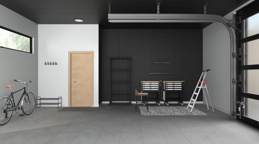 Koolatron Oskar Small Interlocking Shelving Unit, 5-Tier, Tool-Free Assembly, Heavy Duty Storage