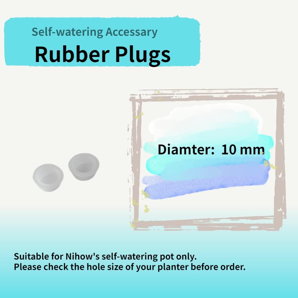 Nihow Self Watering Planter Accessory Set with Wick, Mesh - Enhance Your Plant's Growth and Health